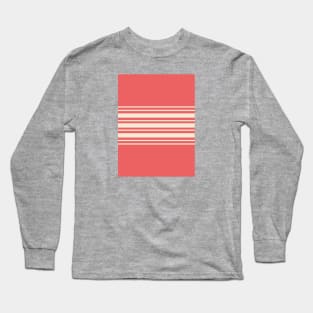 Preppy Retro Stripes - Red Long Sleeve T-Shirt